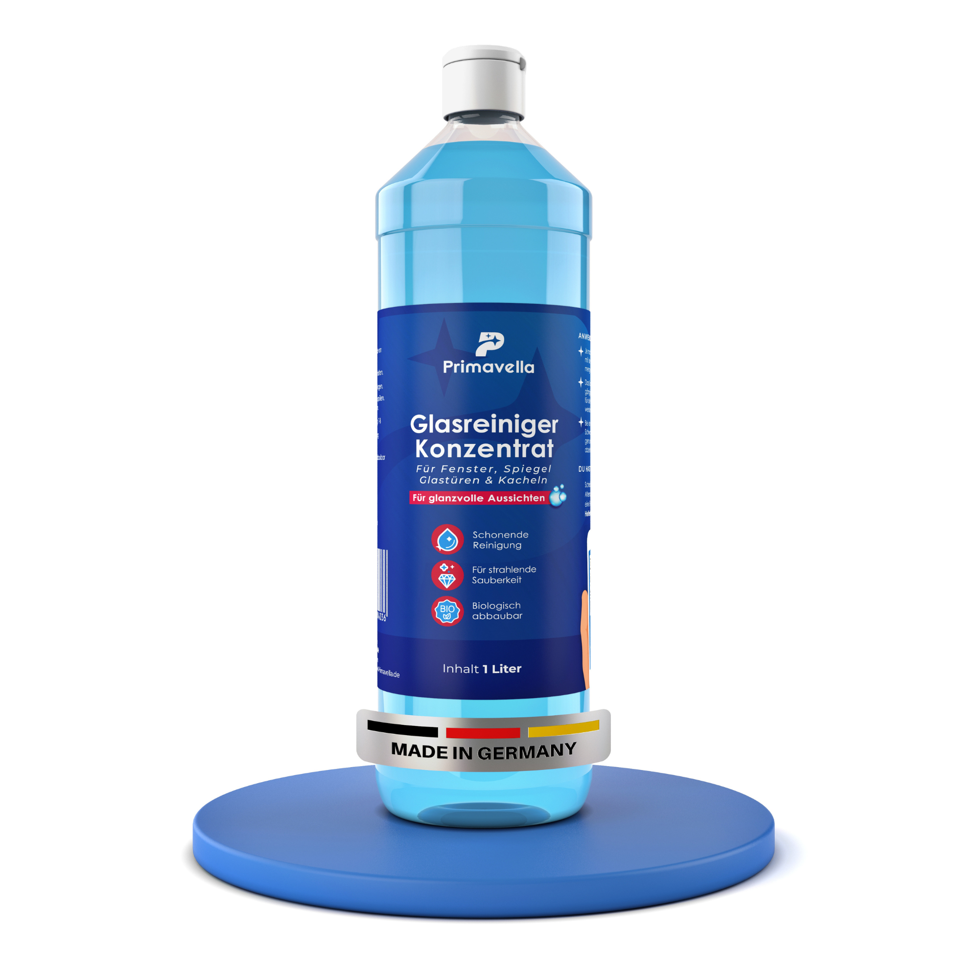 Glasreiniger Konzentrat 1L - Schaumarm (Für Percy)